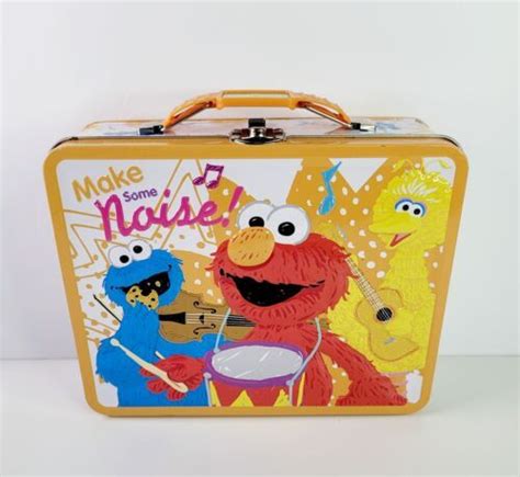 sesame street metal lunch box|cookie monster bag.